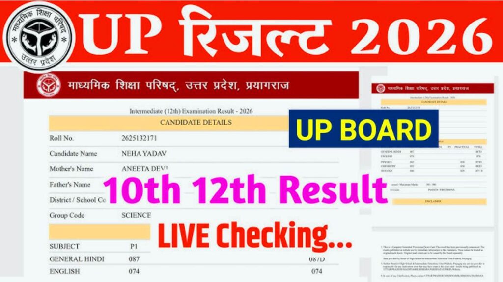 2026 live UPMSP Board Result