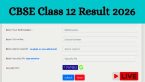 CBSE Class 12th Result 2026