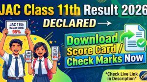 JAC Class 11 result sheet 2026