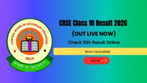 Live CBSC Board 10th Result