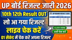 Today UP Board Result 2026 Live