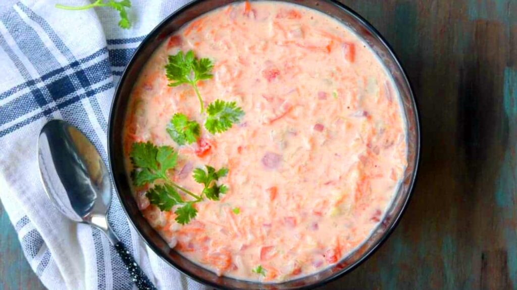 mixed vegetable raita indian