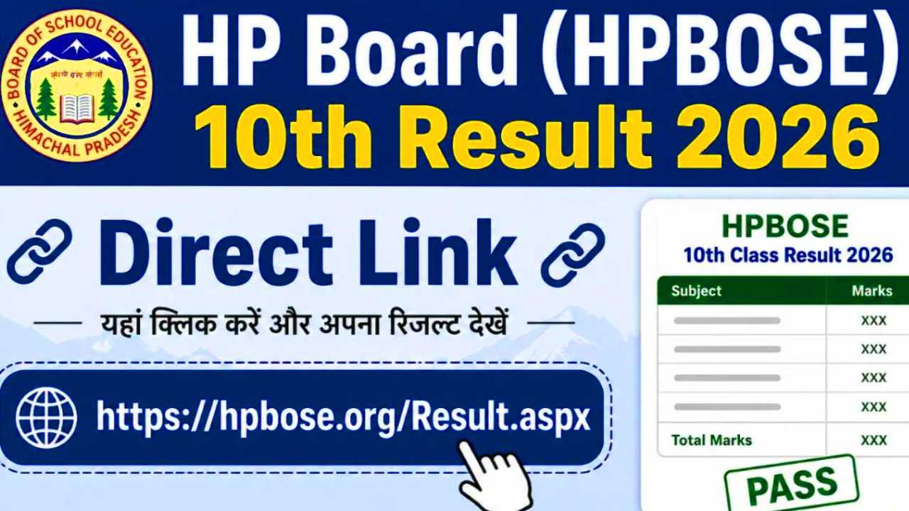 HP Board Result 10th 2026