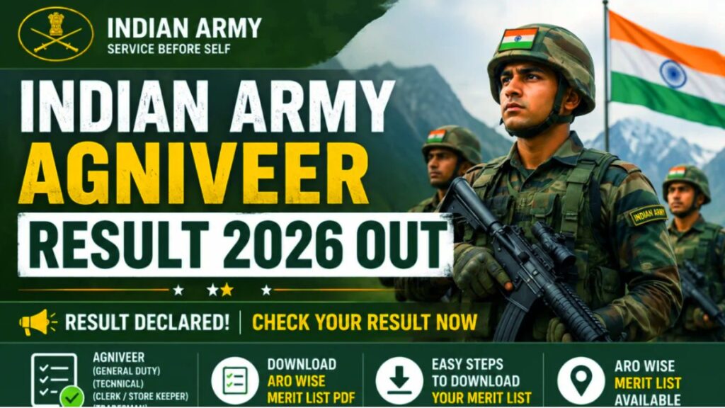 बड़ी खुशखबरी ! Army Angiveer ARO Result 2026 Declared Soon Out : यहां से तुरंत डाउनलोड करे अपना रिजल्ट 2 Army Angiveer ARO Result 2026