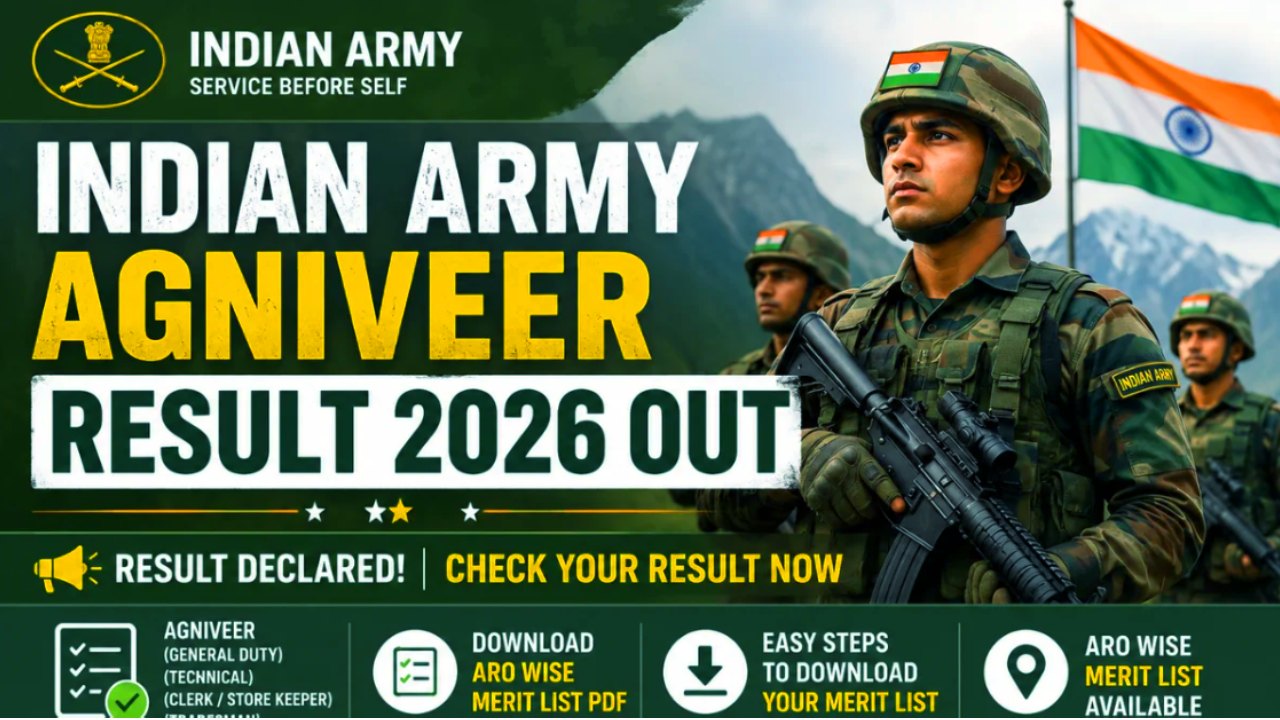 बड़ी खुशखबरी ! Army Angiveer ARO Result 2026 Declared Soon Out : यहां से तुरंत डाउनलोड करे अपना रिजल्ट 1 Army Angiveer ARO Result 2026
