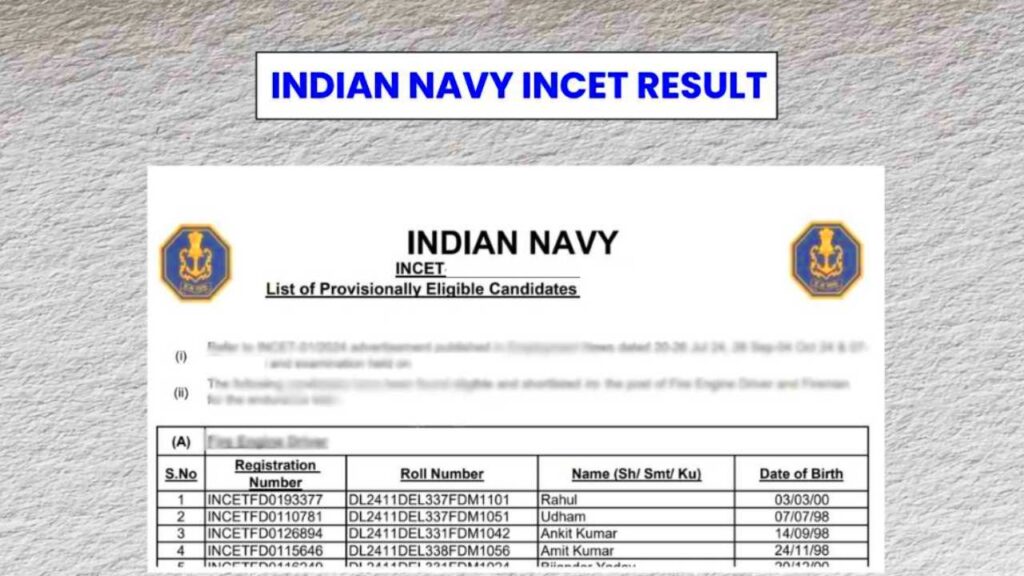 Navy MR Result 2026 declared: यहां से तुरंत डाउनलोड करे अपना रिजल्ट 2 Navy MR Result 2026